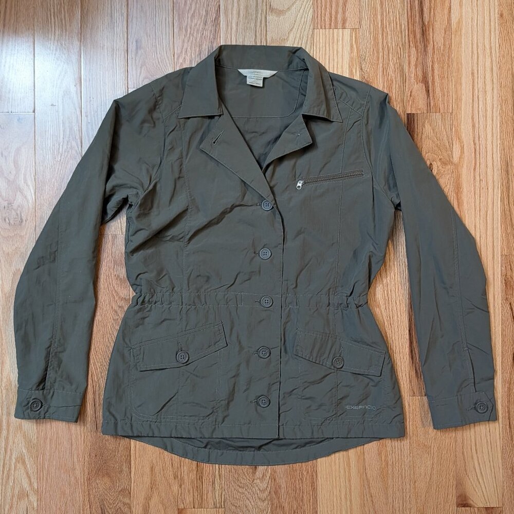 ExOfficio Womens S Round Trip Jacket Lightweight Water Resistant Travel Pockets